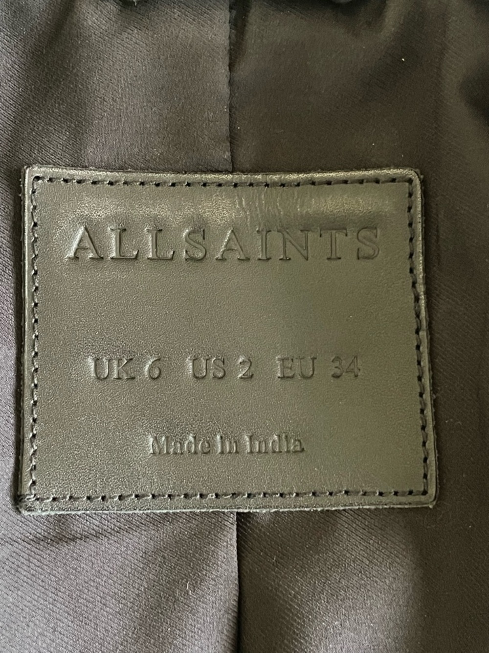 AllSaints | The Dalby Biker | Pristine Midnight Suede - Picture 7 of 10